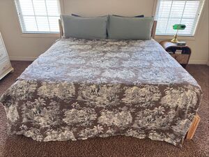 Manuel Canovas king bengale emeraude chinoiserie 100% cotton remnant French luxu